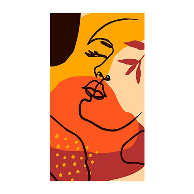 Pink Contemporary Carpet Polyester Color Piece Carpet Washabke Carpet for Living Room