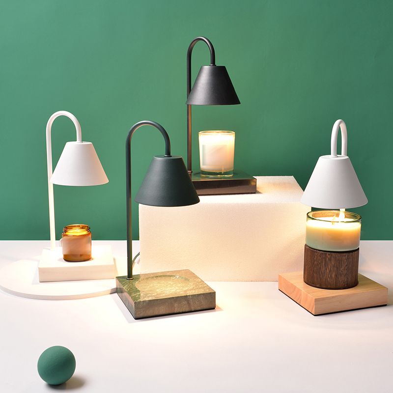 Lampe de table moderne simple aromathérapie fondant la lampe de bureau de cire (sans bougies d'aromathérapie)