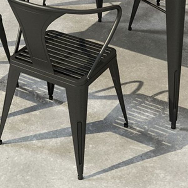 Modern Style 1/5/7 Pieces Metal Dining Set Stone Table Set for Outdoor