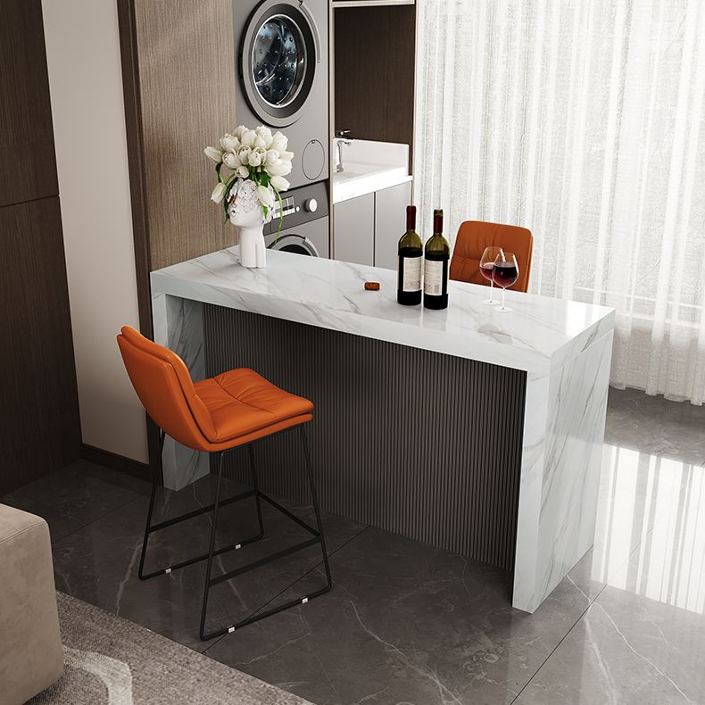 1/2/3 Pieces Pub Table Set Contemporary Rectangular Table and Stool Set