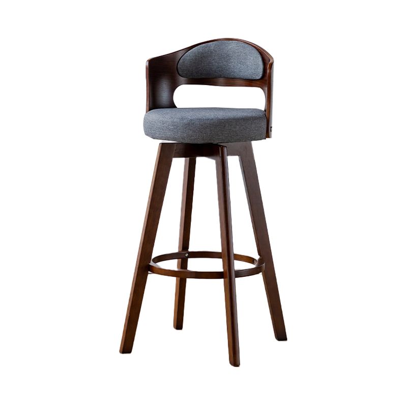 30.4" Scandinavian Bar Barstools Living Room Bar and Counter Stool with Solid Wood