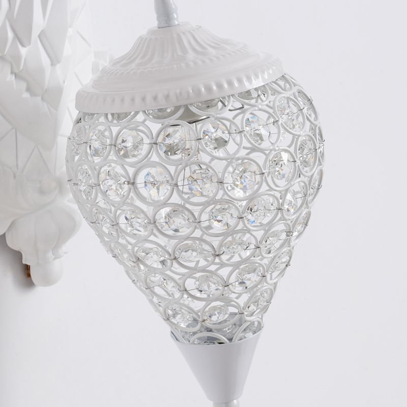 Funzione per illuminazione da parete di cristalli di corna da parete lampada montata in stile a parete