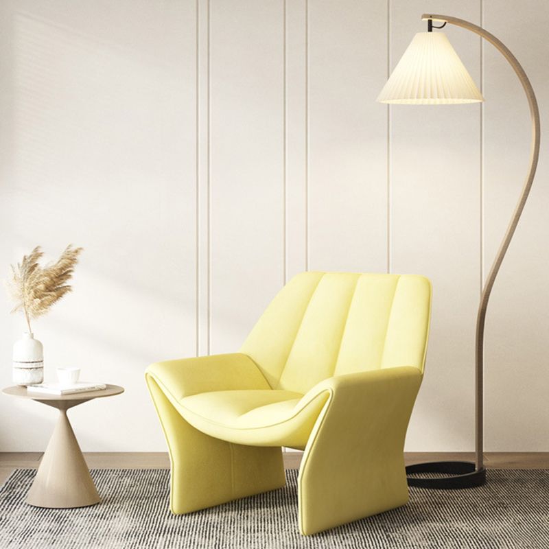 33.85" Wide Parsons Chair Armless Chair with Sewn Pillow Back