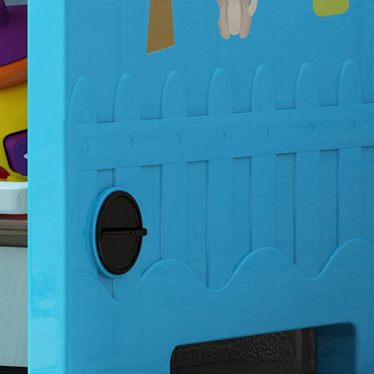 Contemporary Plastic Bookcase Closed Back Bookcase for Living Room