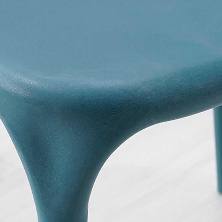 Home Stackable Contemporary Arm Chair Open Back Plastic Dining Room Chair