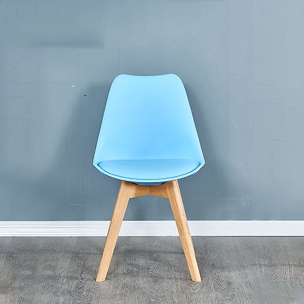 Leather Scandinavian Home Side Chair Matte Finish Parsons Dining Chair (Set of 4)