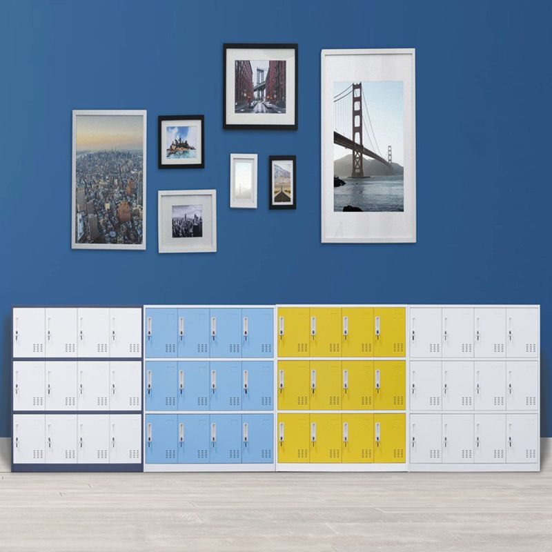 Metal Non-Hanging Armoire Modern Storage Cabinet with Hinged Doors