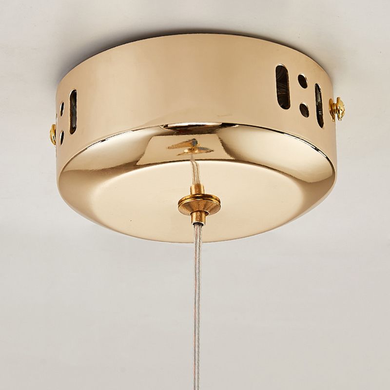 Butterfly Acrylic LED Pendant Lamp Artistic Gold Finish Hanging Lamp for Dining Room