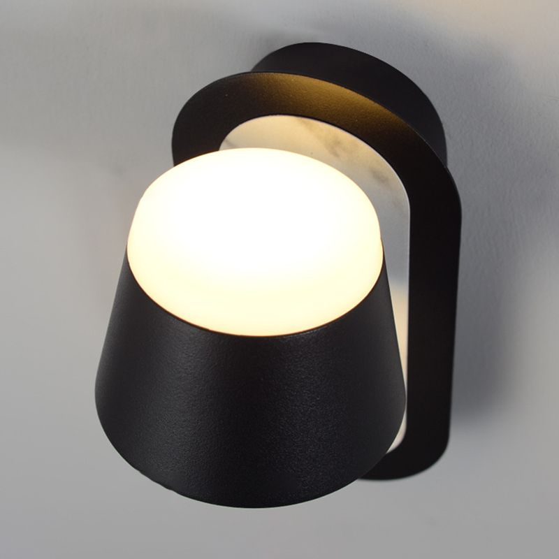 Geometric Shape Metal Reading Wall Lighting Modern Style 1-Light Wall Mount Lighting