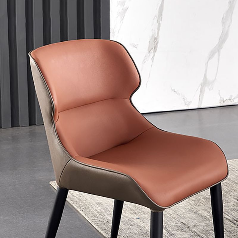 Contemporary Kitchen Dining Armless Chair Wingback Side Chair