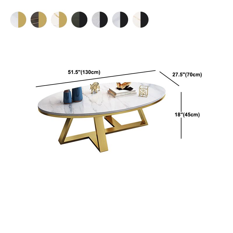 Slate Cross Legs Coffee Table Modern Minimalist Coffee Table
