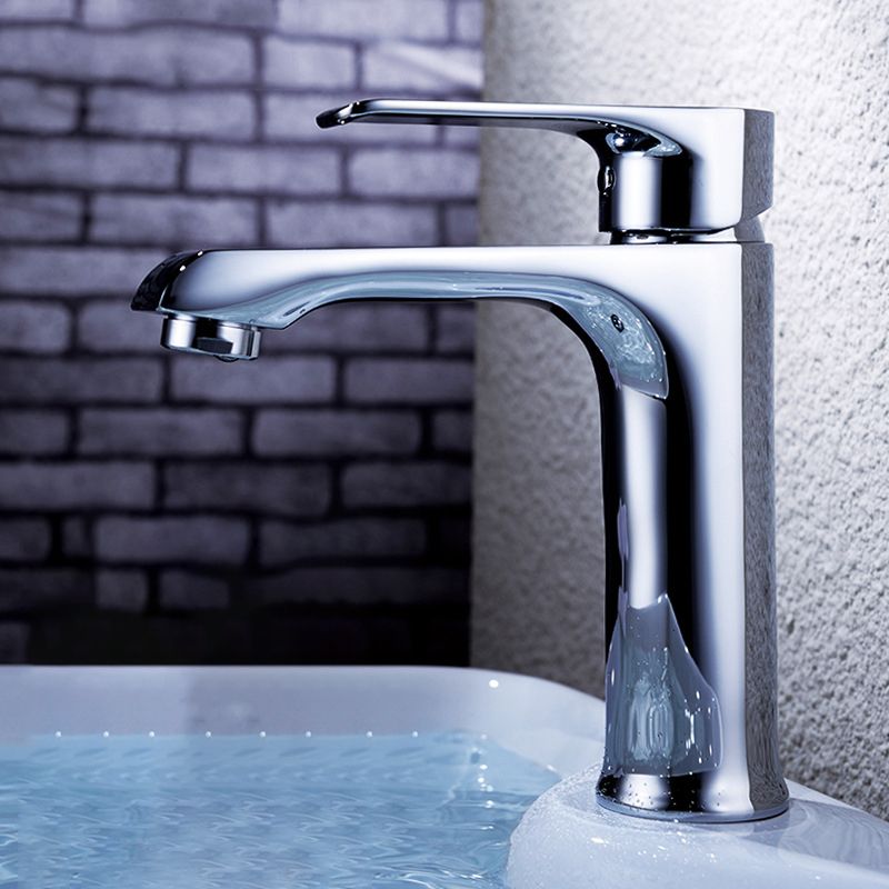 Lever Handle Vessel Sink Faucet Circular Modern Bathroom Faucet