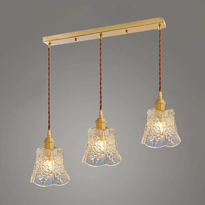 Pendante de style minimalisme moderne Shade en verre de verre pendante pour la barre de chevet