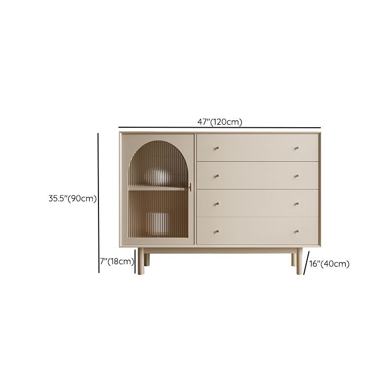 Contemporary Dining Server Stone Buffet Server for Dining Room