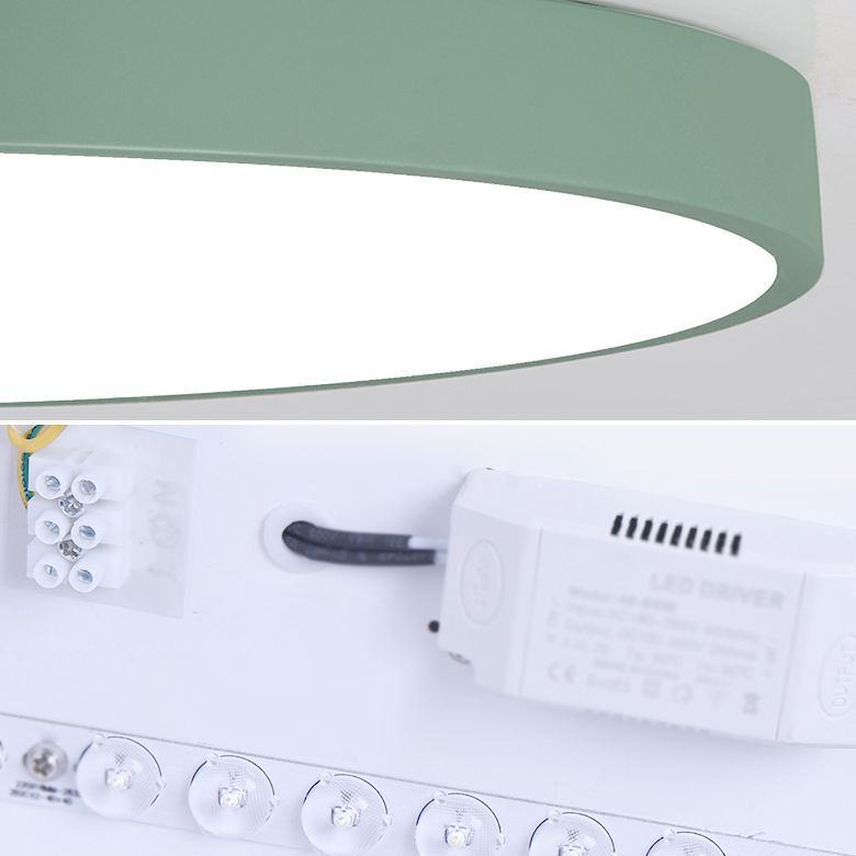 Lámpara de techo empotrada redonda Luz empotrada de acrílico moderna de una sola luz