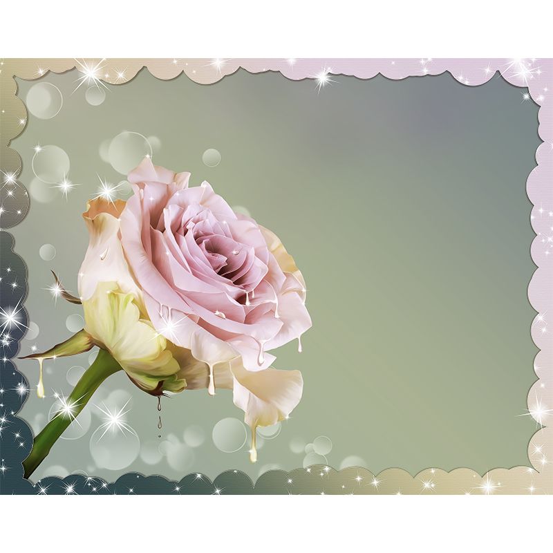 Beautiful Flowers Mildew Resistant Wallpaper Photography Sleeping Room Wall Mural