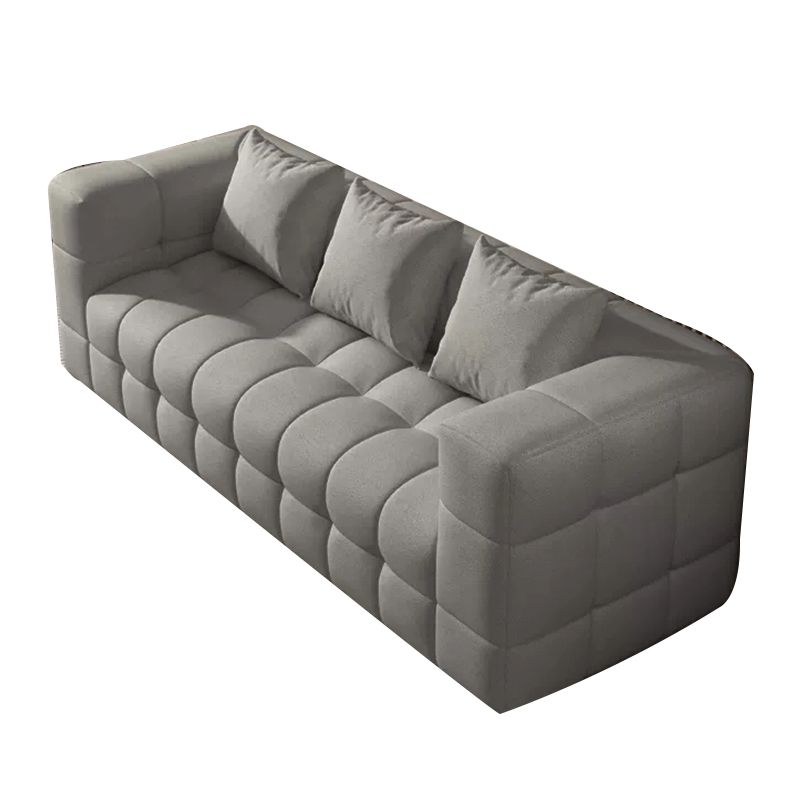 Biscuit Back Tuxedo Arm Sofa Scandinavian 25.6" H Settee with Pillows