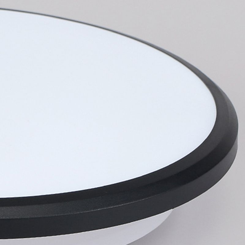 Lampe encastrée ronde en plastique style moderne plafonnier encastré mono - lumière