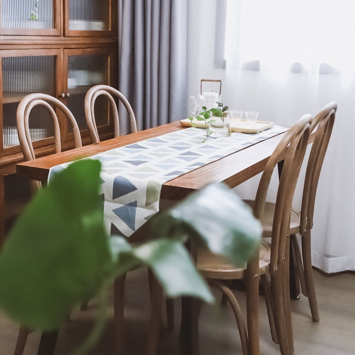 Dining Room Armless Dining Chair Open Back Solid Wood Side Chair