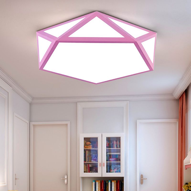 Diamond Flush Mount Ceiling Light Modernist Acrylic Ceiling Flush Mount for Living Room