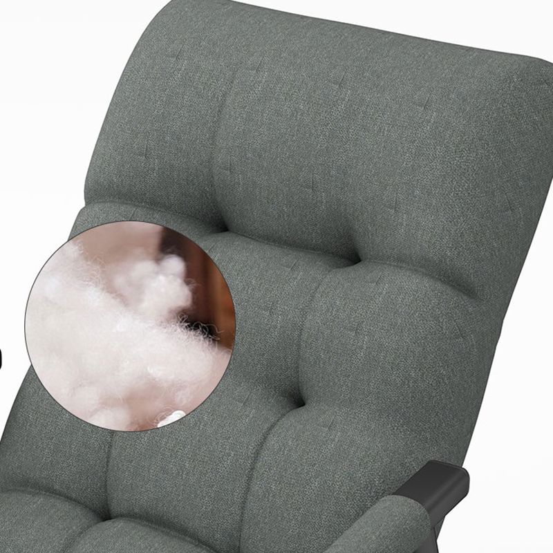 Mid Century Modern Indoor Rocking Chair Single Rocking Chair with Cushion