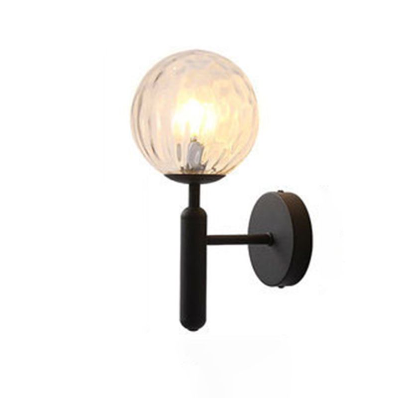 Lámpara de pared de sombra de pelota accesorios de iluminación de pared de lámpara de vidrio moderno