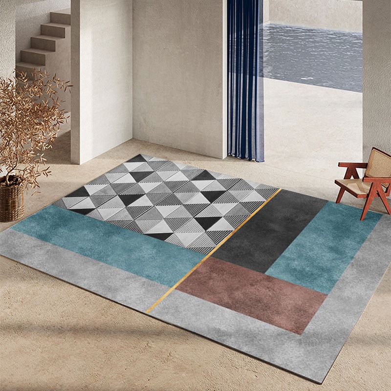 Contemporary Area Rug Gorgeous Washable Indoor Rug Stain Resistant Area Carpet for Living Room