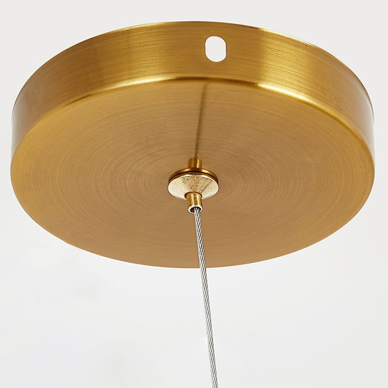 Nordic Dining Chandelier Lamp Dining Room Modern Glass Shade Ceiling Hanging Lamp Fixture