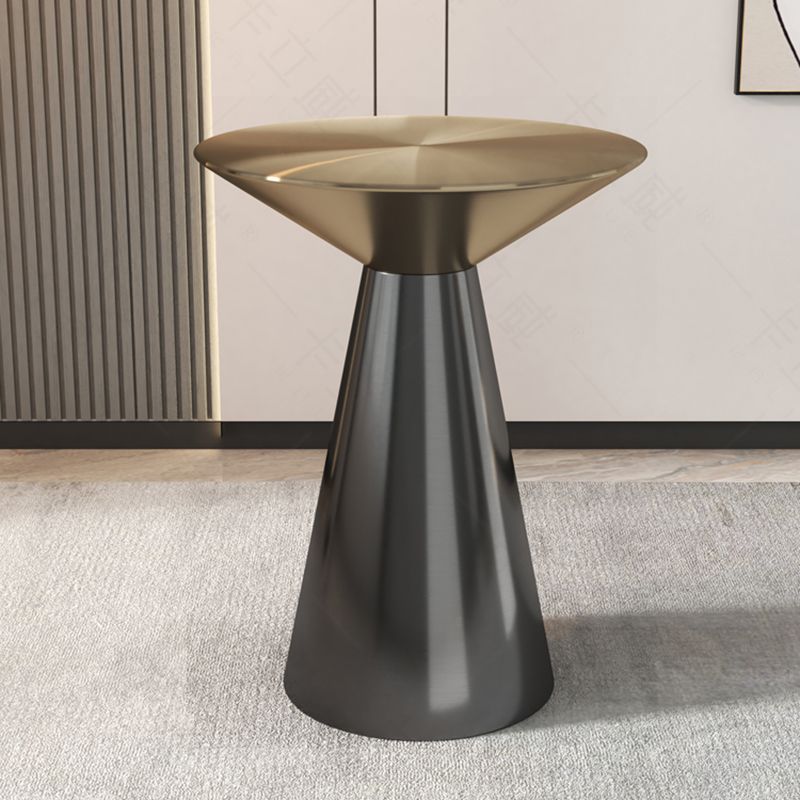Metal Side End Table Minimalist Pedestal Side End Table for Living Room