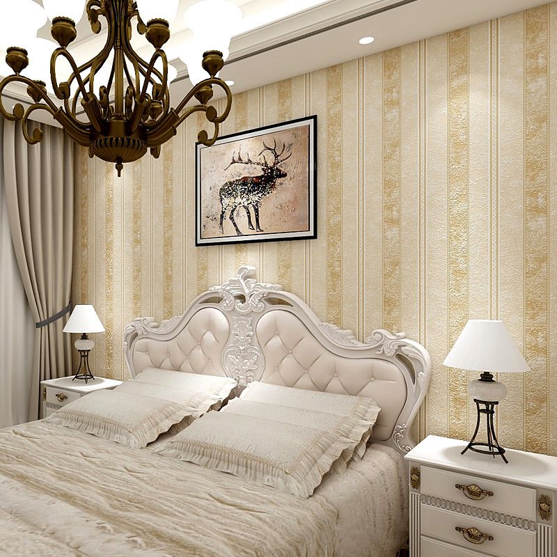 Antike Jacquard-Tapetenrolle für Schlafzimmer, 31' x 20,5" Wanddekoration in Pastellfarben