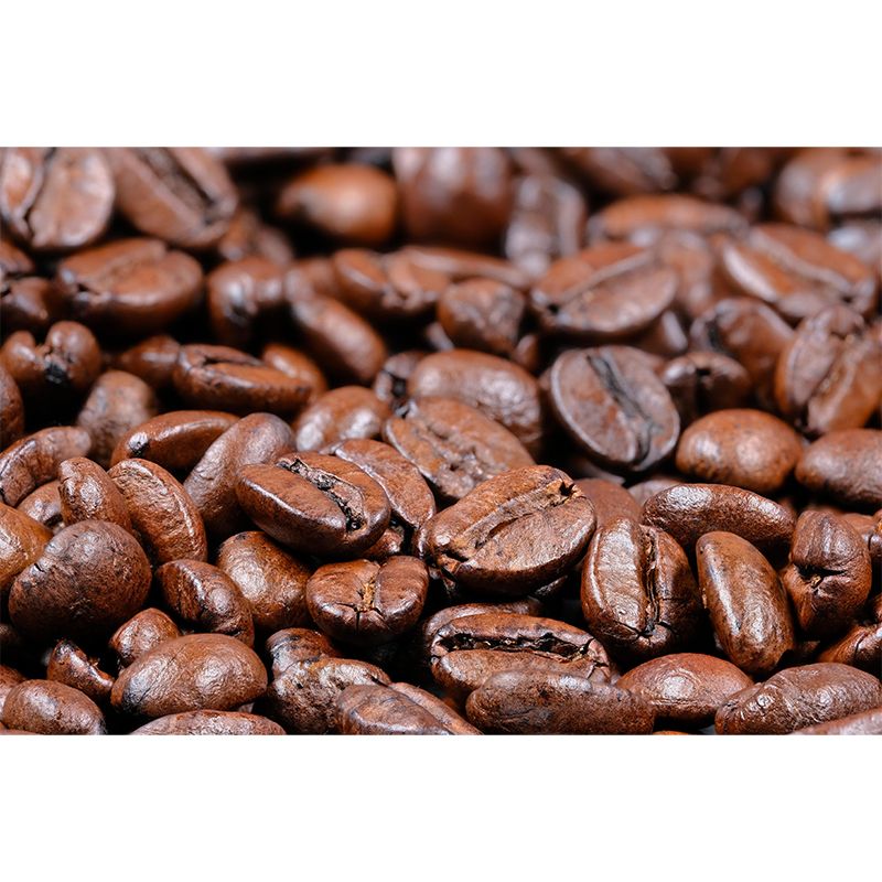 Coffee Beans Mural Wallpaper for Restaurant Decorative Stain Resistant