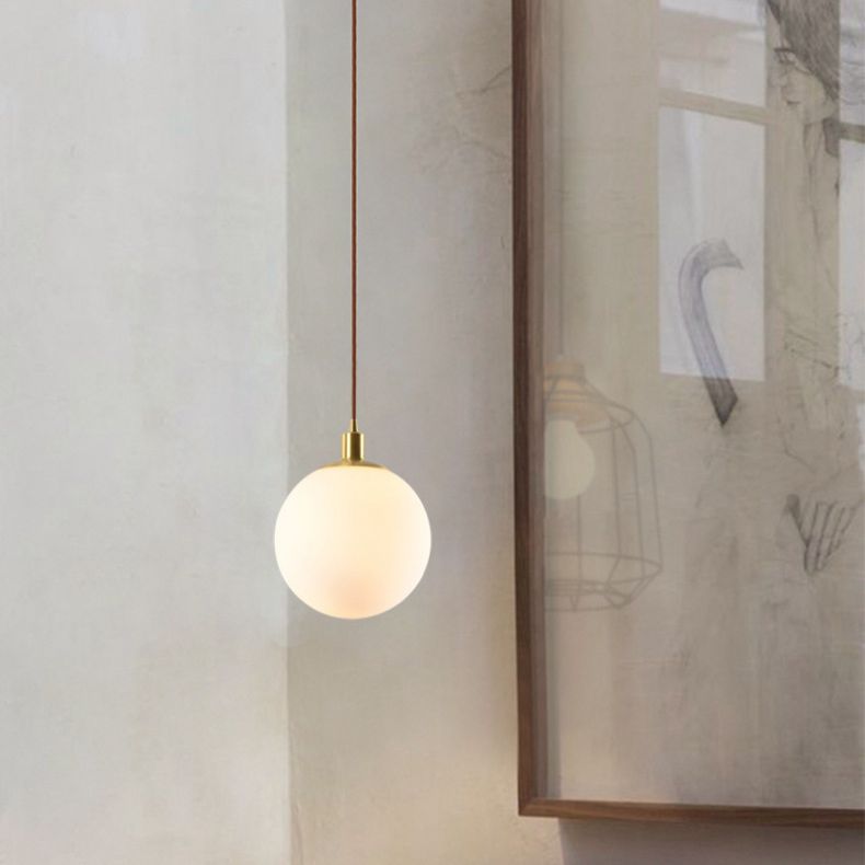 Sphärische Opalin-Glas-Suspensionsbeleuchtung einfach