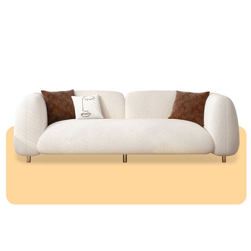 Contemporary Tight Back Standard Settee Tuxedo Arm Sofa for Living Room