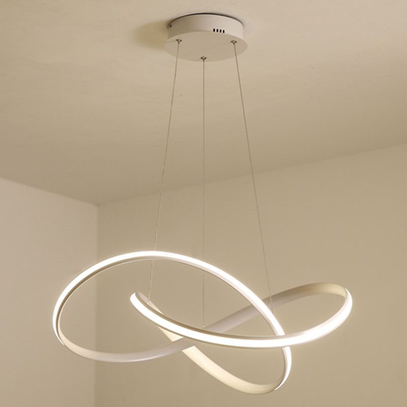 Twiting soggiorno a sospensione a sospensione in metallo kit di luce a led a led in stile nordico