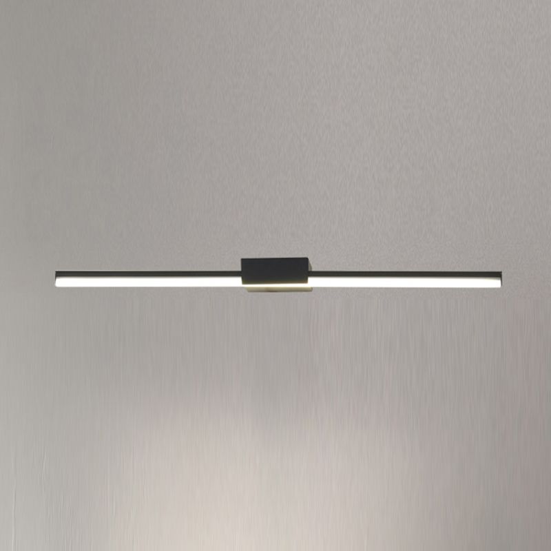 Modern Style Strip Shape Wall Lighting Metal 1 Light Wall Sconces for Shower Room