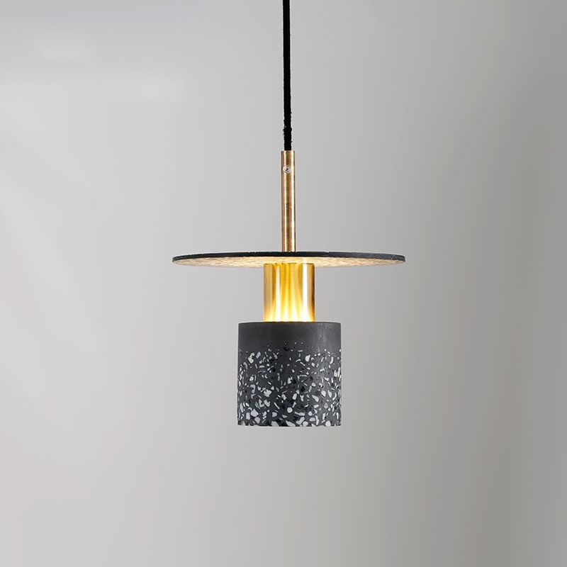 Cilinder slaapkamer hangend plafond licht steen minimalistische stijl plafond hanger licht