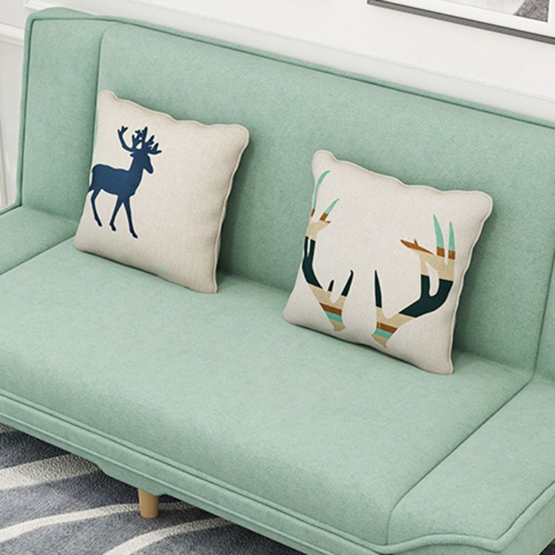 Tight Back 70.87" W √ó 23.62" D √ó 31.50" H Linen Armless Sofa with Foldable