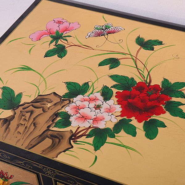 Contemporary Glam Double Dresser Birch Vertical Storage Chest Dresser for Bedroom