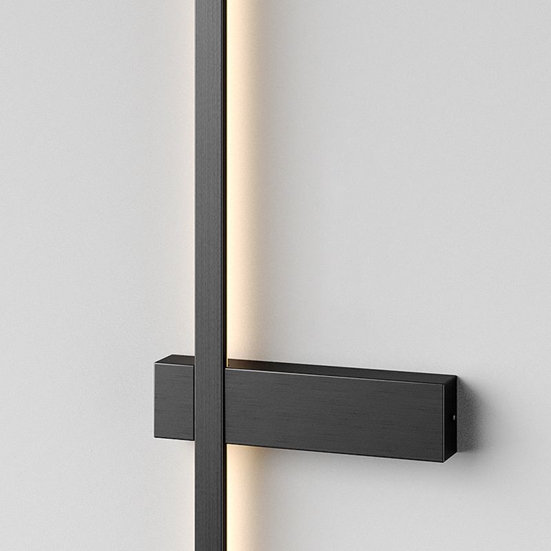 Metal Linear Shape Wall Mount Lighting Modern 1-Light Wall Mount Light Fixture
