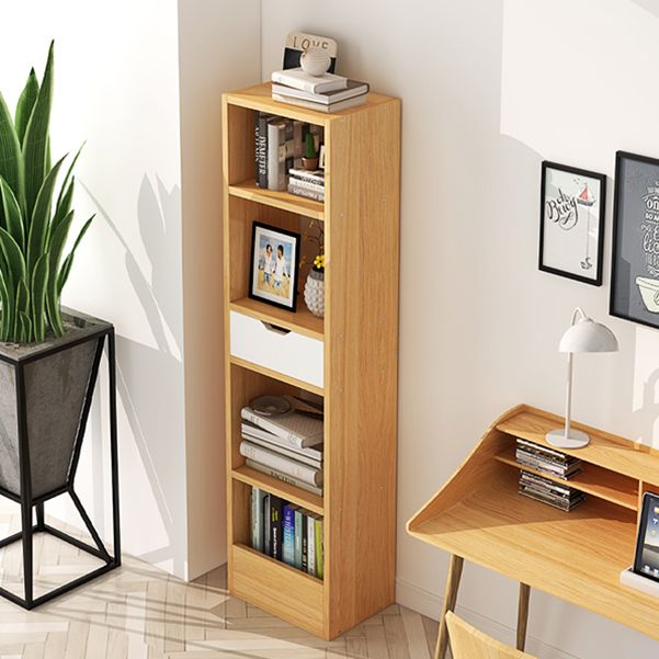 Closed Wooden Bookshelf Modern Minimalist Home Corner Bookcase
