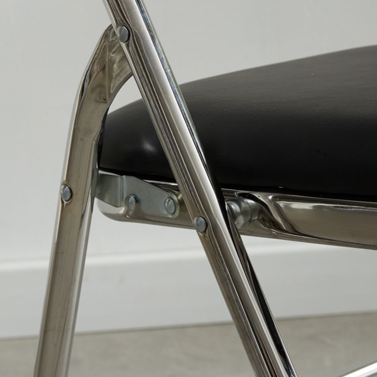 Industriële stijl PU lederen eetkamerstoelen Open achterste zijkoelen voor thuis