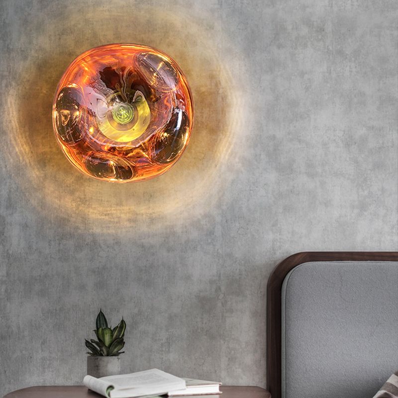 Macaron Wall Lamp 1-Light Wall Mount Lamp with Acrylic Shade for Bedroom