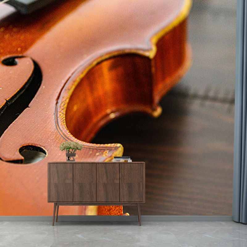 Violin Music Horizontal Photography Guitar Mural Decorative Eco-friendly for Wall Decor