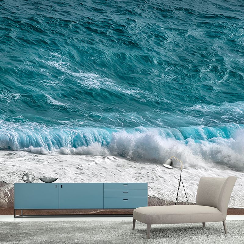 Modern Sea Mural Wall Covering for Dining Room Eco-friendly for Decoration