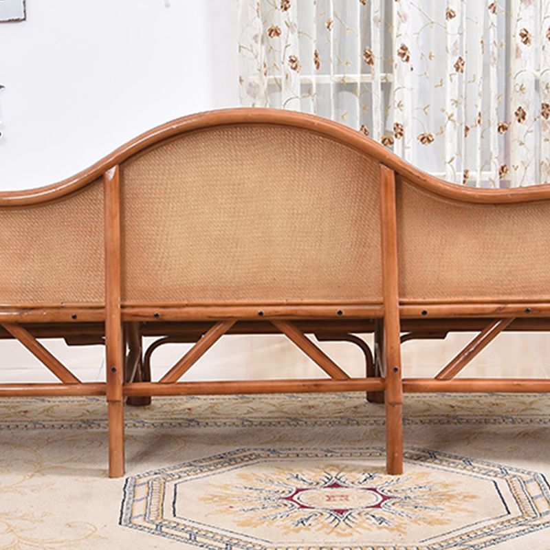 33" H Rattan Accent Chaise Lounge Chair/TV Chair with Pillow