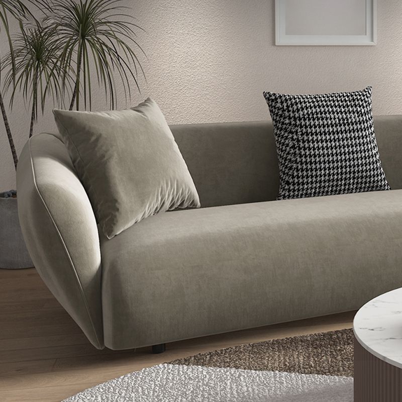 28.3" Linen/Microfiber/Faux Leather Square Arm Sofa& Chaise Lounge for Living Room