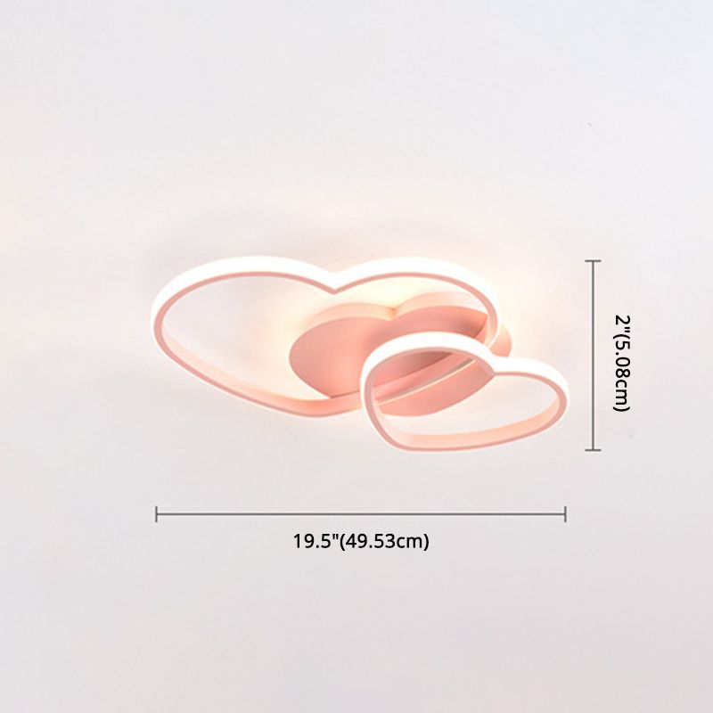 Metalen hartvormige inbouwverlichting Moderne stijl LED-plafondmontagelamp