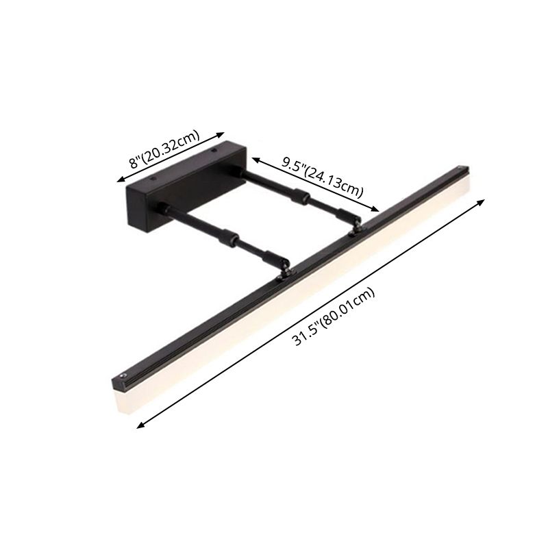 Lineare Wandleuchte minimalistische Metall -LED -Wandleuchte mit Metall -LED -LED -Leuchte