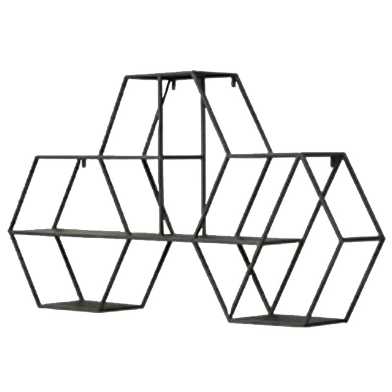 Industrial Metal Bookcase Floating 48.5"L Bookcase for Home Office