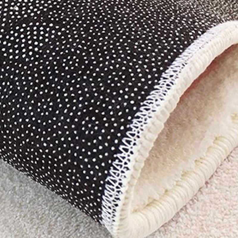 Light Navy Modern Rug Polyester Graphic Indoor Rug Non-Slip Backing Rug for Home Decor